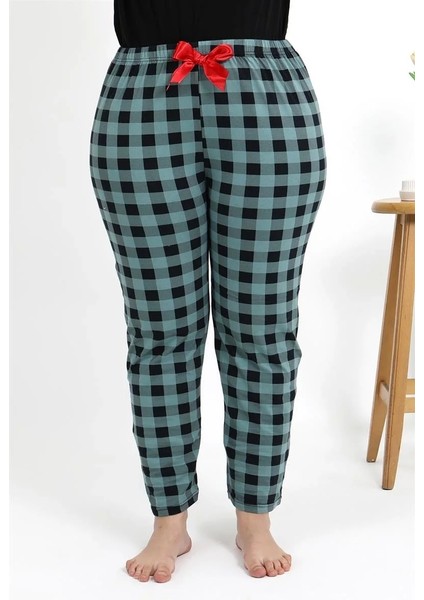 Kadın Pamuklu Büyük Beden Alt Pijama Turkuaz fiyatları