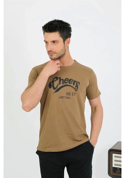 Erkek Pamuk Kısa Kol Pijama Takım Vizon fiyatları