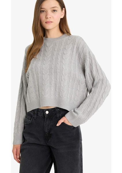 Coool Regular Fit Bisiklet Yaka Triko Kazak T4518AZ25WN