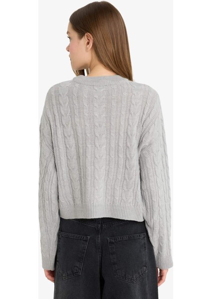 Coool Regular Fit Bisiklet Yaka Triko Kazak T4518AZ25WN