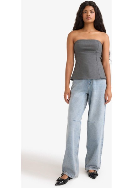 Fitted Straplez Bluz F9471AX25AU fiyatları