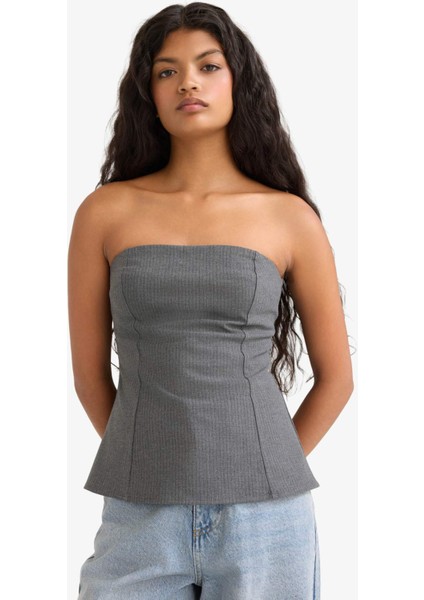 Fitted Straplez Bluz F9471AX25AU modelleri