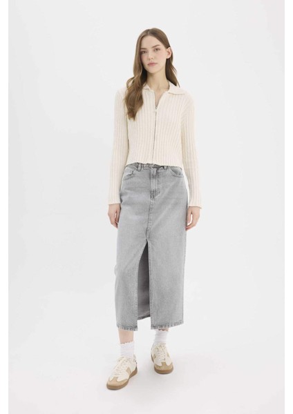 Long Fit Midi Jean Etek modelleri