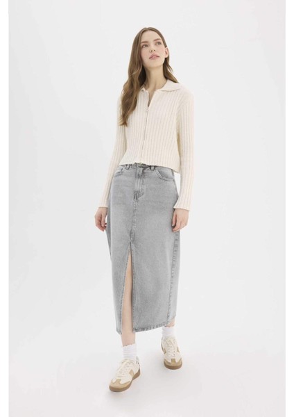 Long Fit Midi Jean Etek fırsatları