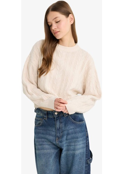 Coool Regular Fit Bisiklet Yaka Triko Kazak T4518AZ25WN fırsatları