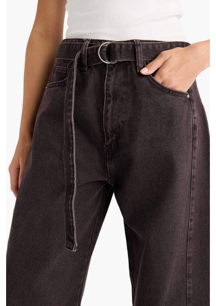 Barrel Fit Yüksek Bel Uzun Jean Pantolon G1668AX25AU indirimleri