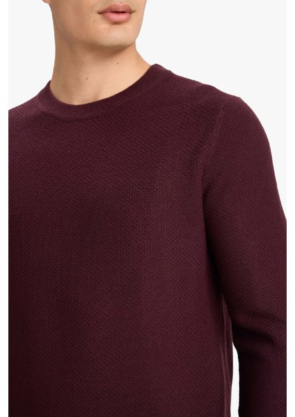 Standart Fit Bisiklet Yaka Basic Dokulu Triko Kazak F1777AX25AU indirimleri