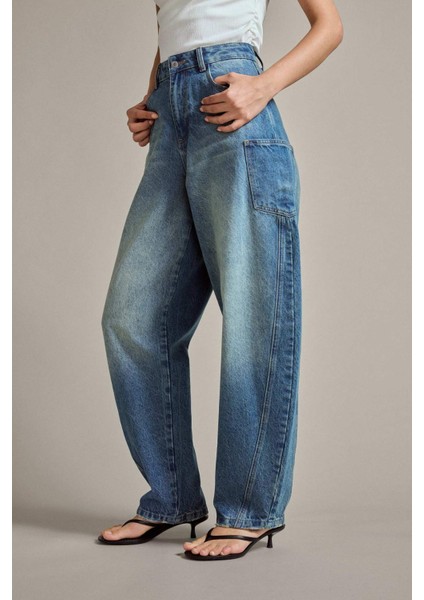 Barrel Fit Geniş Paça Jean Pantolon G2910AX25AU indirimleri