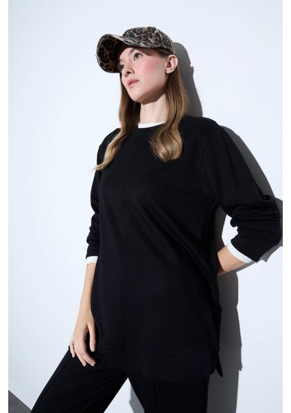 Regular Fit Bisiklet Yaka Uzun Kollu Tunik F5117AX25AU modelleri