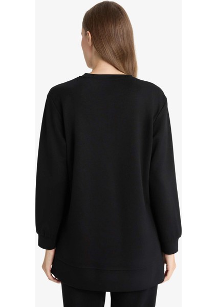 Regular Fit Bisiklet Yaka Uzun Kollu Tunik F5117AX25AU