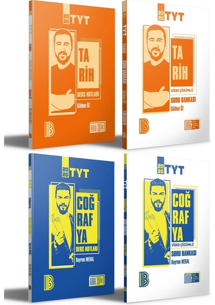 2026 Tyt Tarih - Coğrafya Ders Notları ve Video Çözümlü Soru Bankası Seti Benim Hocam Yayınları