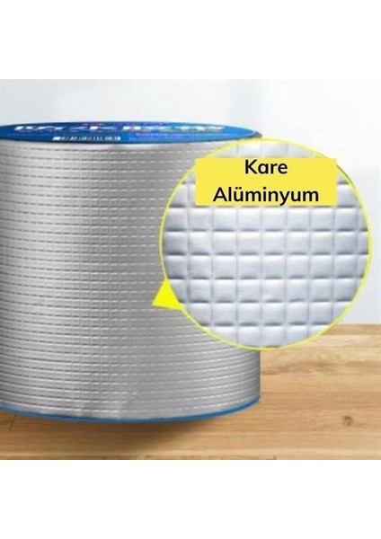 Bfs Yüksek Sıcaklık Dayanan Su Geçirmez Çatı Boru Duvar Çatlak Onarıcı Yapışkan Bant Folyo 5 cm