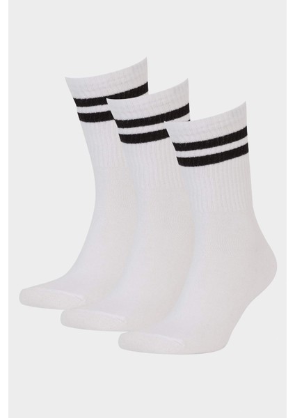 Erkek 3'lü Pamuklu Uzun Çorap F5311AXNS