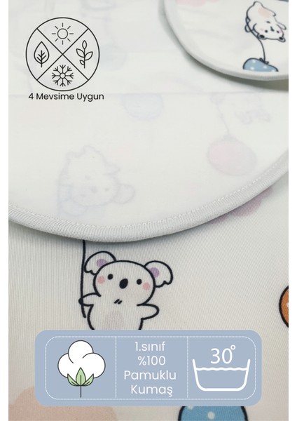 Bebek Kundak | %100 Pamuk Organik Bebek Uyku Tulumu 0-3 Ay – Alt Fermuar ile Kolay Bez Değişimi