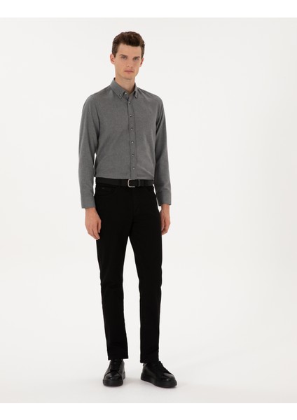 Erkek Siyah Straight Fit Jean Pantolon 50317301-VR046