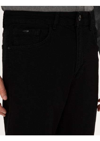 Erkek Siyah Straight Fit Jean Pantolon 50317301-VR046 indirimleri