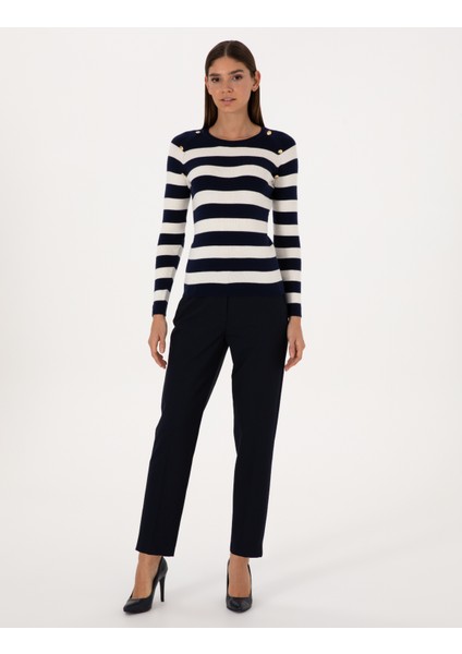 Kadın Lacivert Kumaş Pantolon 50309860-VR033