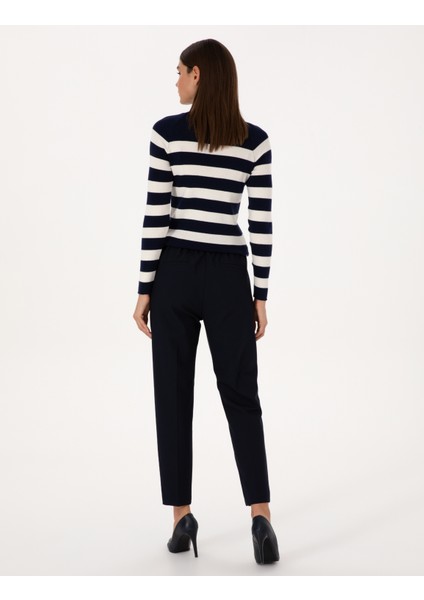 Kadın Lacivert Kumaş Pantolon 50309860-VR033 fırsatları