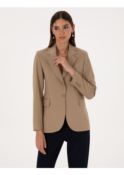 Kadın Bej Slim Fit Ceket 50319423-VR011 modelleri