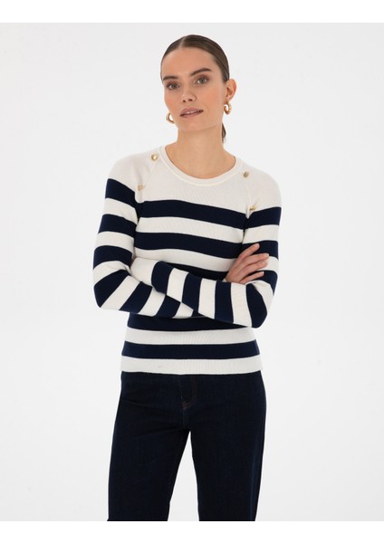 Kadın Ekru Slim Fit Kazak 50316300-VR019 modelleri