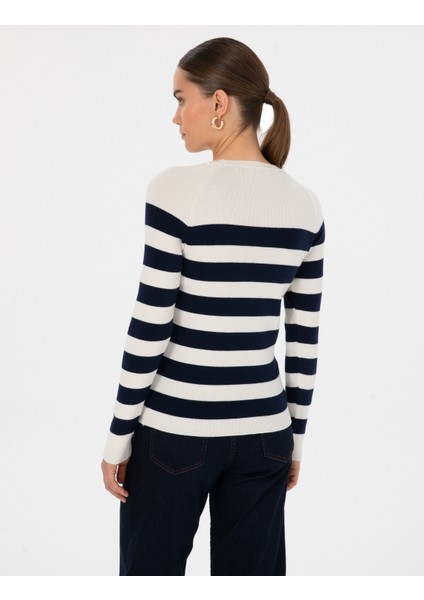 Kadın Ekru Slim Fit Kazak 50316300-VR019 indirimleri