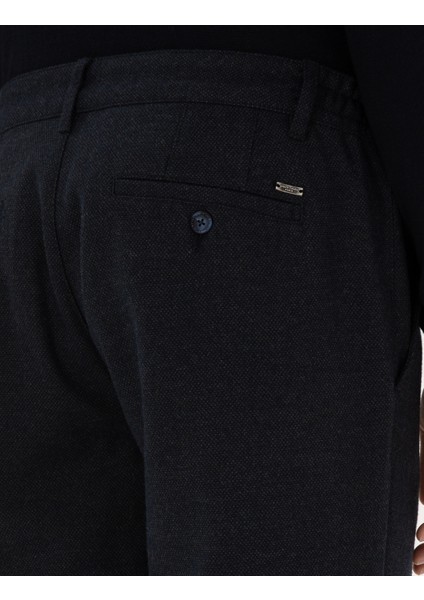 Erkek Lacivert Regular Fit Kanvas Pantolon 50317282-VR033
