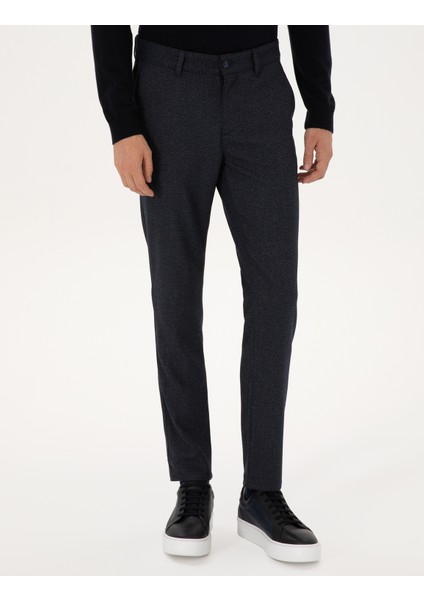 Erkek Lacivert Slim Fit Kanvas Pantolon 50317275-VR033 fiyatları