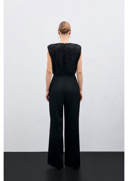 Payetli Saten Tulum - Siyah fırsatları