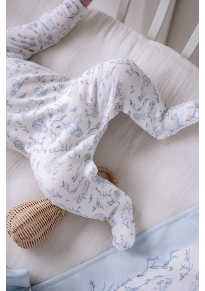 Bebek Tulum - Toile De Jouy / Mavi