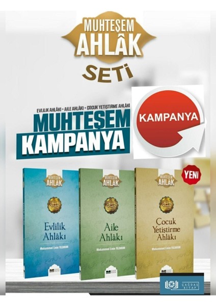 Muhteşem Ahlak Serisi Aile ve Çocuk Eğitimi 3 Kitap Seti Muhammed Emin Yıldırım modelleri
