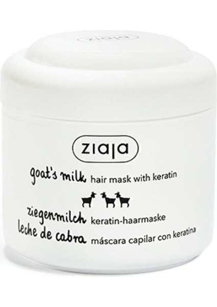 Keratin ve Keçi Sütü İçeren Saç Maskesi 200 ml Kuru Saçlar İçin Onarıcı ve Güçlendirici fırsatları