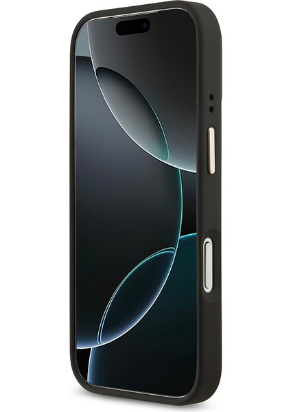 iPhone 17 Pro Kılıf Guess Lisanslı M-Safe Şarj Özellikli Gold Kamera Çerçeveli Taşlı 4g Logolu Siyah indirimleri