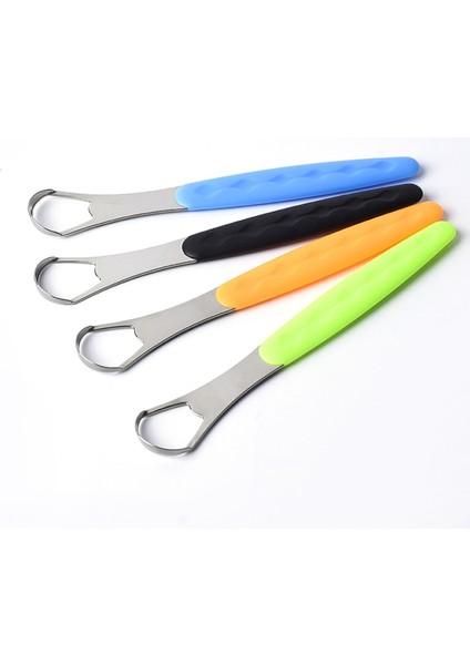 Paslanmaz Çelik Dil Temizleme Aparatı Ergonomik Saplı Metal