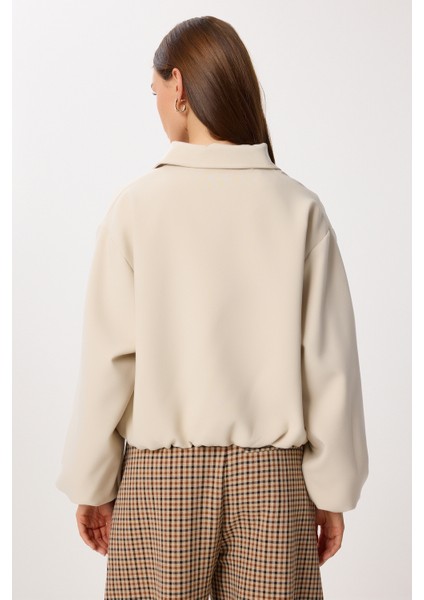 Balon Kesim Dokuma Ceket LDP0084 Taş indirimleri