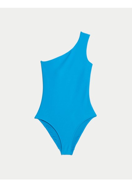 Dolgu Destekli Tek Omuz Mayo