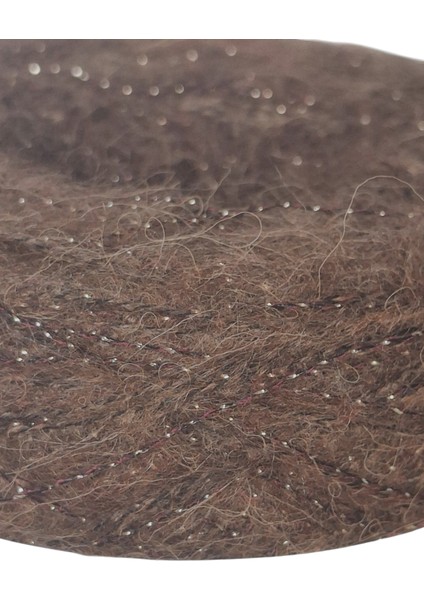 Çift Kat Kahverengi Angora Arasına Kahverengi ve Gold Sim Karışımı Örgü Ipi (200 Gr.) fırsatları