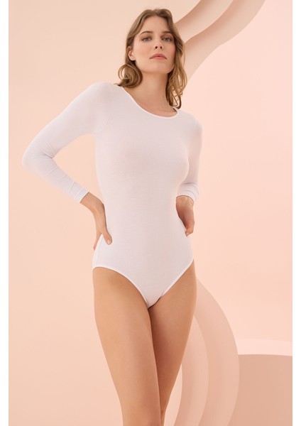 Iç Giyim (3 Adet) Nbb Uzun Kol Bisiklet Yaka Çıt Çıtlı Body Atlet