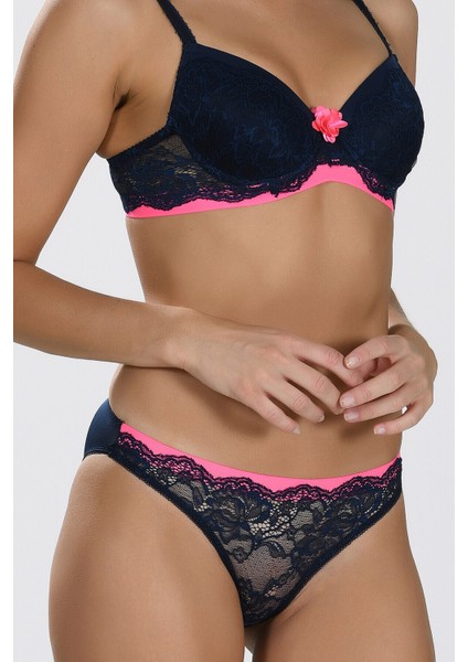 Iç Giyim Nbb Lacivert Pembe Desteksiz Sütyen Külot Takımı fiyatları