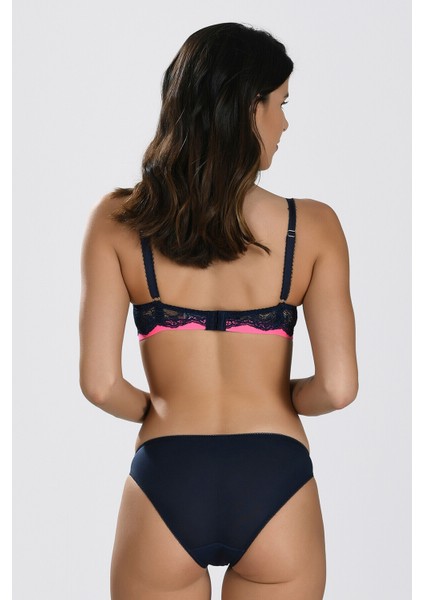 Iç Giyim Nbb Lacivert Pembe Desteksiz Sütyen Külot Takımı modelleri