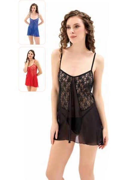 Iç Giyim Moongirl Fantezi Şeffaf Tül Gecelik