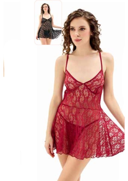 Iç Giyim Moongirl Fantezi Şeffaf Tül Gecelik