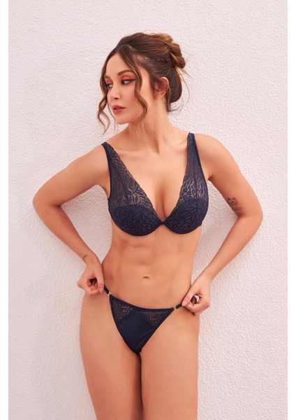 Iç Giyim Nbb Strappy Lace Sütyen String Takımı