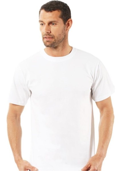 Erkek Kısa Kollu Kapalı Yaka Penye Fanila 6'lı