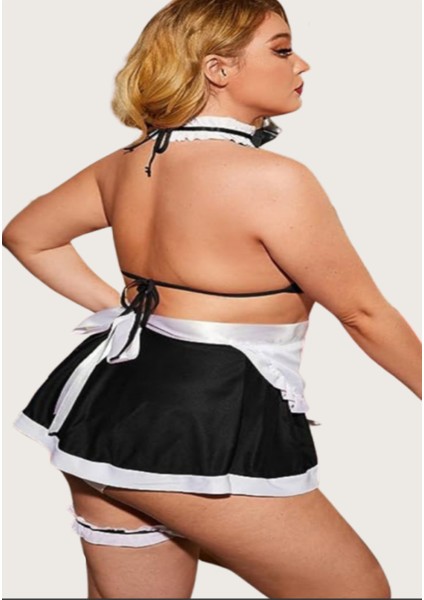 Iç Giyim Anastasia Fantezi Hizmetçi Gecelik Büyük Bedenli fırsatları