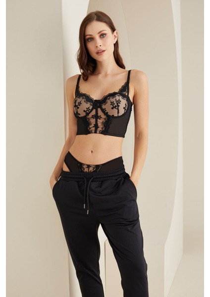 Iç Giyim Nbb Siyah Balenli Desteksiz Büstiyer Takım modelleri