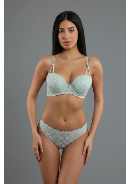 Iç Giyim Newbra Destekli Sütyen Slip Külot Ipli B Cup Takım