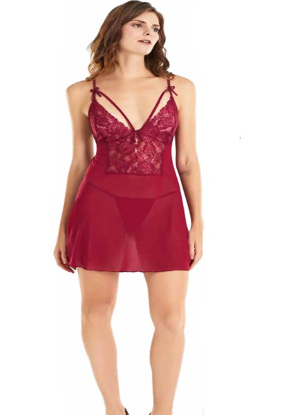 Iç Giyim Moongirl Tül Kısa Şık Gecelik