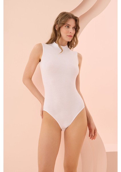 Iç Giyim (3 Adet) Nbb Sıfır Kol Boğazlı Yaka Çıt Çıtlı Body Atlet