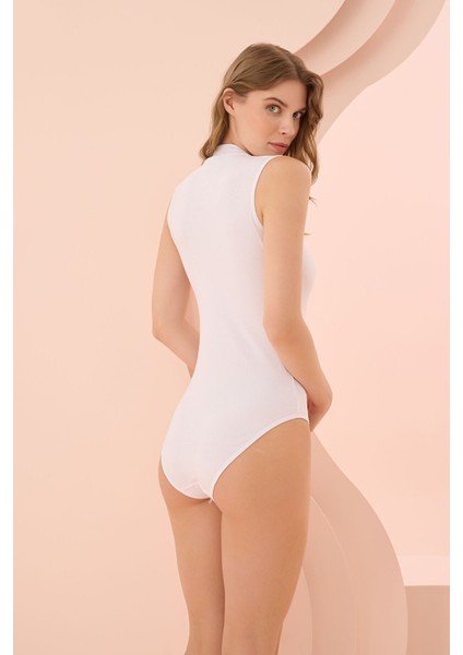 Iç Giyim (3 Adet) Nbb Sıfır Kol Boğazlı Yaka Çıt Çıtlı Body Atlet modelleri