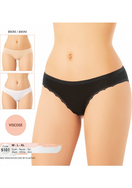 Iç Giyim Kota Viskon (6 Adet) Bikini Külot